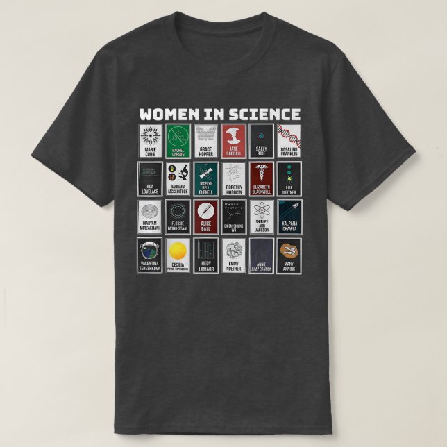 Camiseta Women In Science  (Frente do Design)