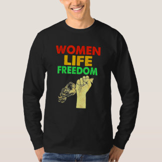 Camiseta Women Life Freedom Stand With Women Iranian