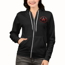 Women Riders Logotipo frontal do Canadá zip-up Hoo