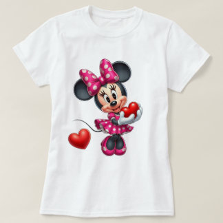 Camiseta 👕🐭Women’s Classic Minnie Mouse-Inspired Tshirt