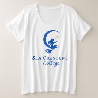 Camiseta Women’s Plus size Tshirt Sea Crescent Cottage 