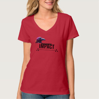 Camiseta Women’s “Prepare for Impact” Raven V-Neck 