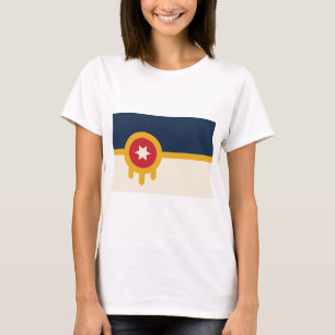Camiseta Women T Shirt with Flag of Tulsa, Oklahoma