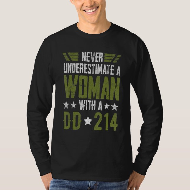 Camiseta Women With DD-214 Female Veterans Day_2 (Frente)