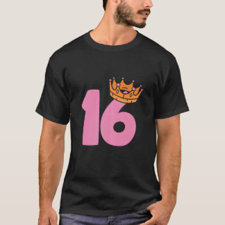 Camiseta Womens 16Th Birthday Queen Girls Happy Birthday Pa