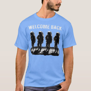 Camiseta Womens 2024 Moon Landing Mission Astronaut Planet