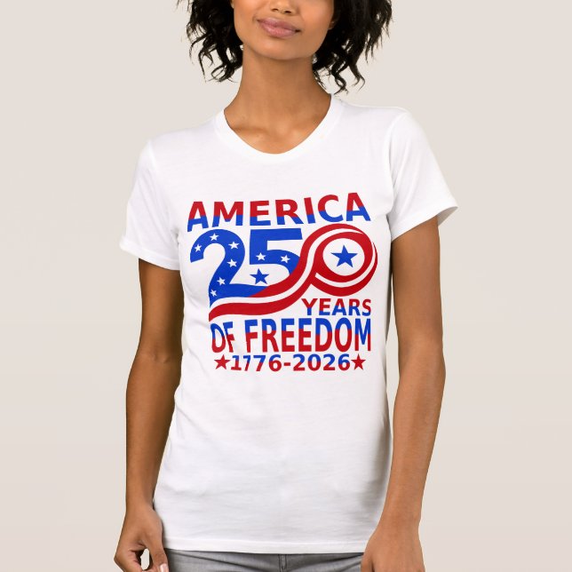 Camiseta Women's 250th Anniversary  (Frente)