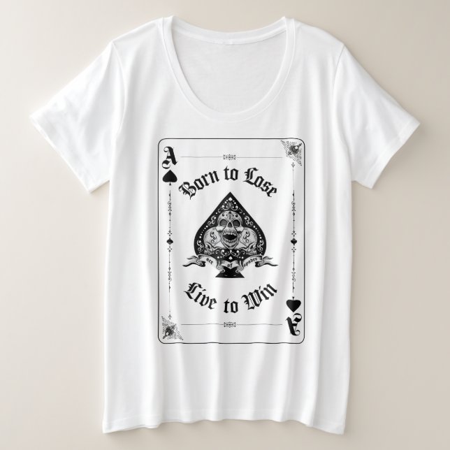 Camiseta Women's Ace de Espadas (Frente do Design)