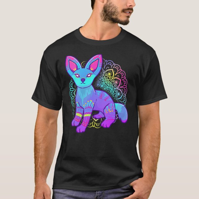 Camiseta Womens Alebrije Fox Mexican (Frente)