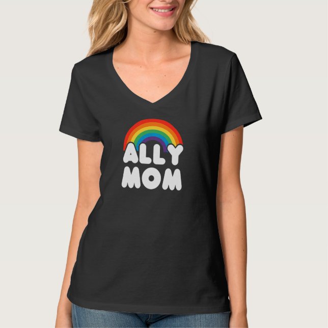Camiseta Womens Ally Mãe Lgbt Csd (Frente)