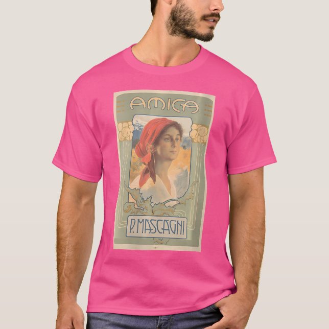 Camiseta Womens Amica Vintage Ópera Poster (Frente)