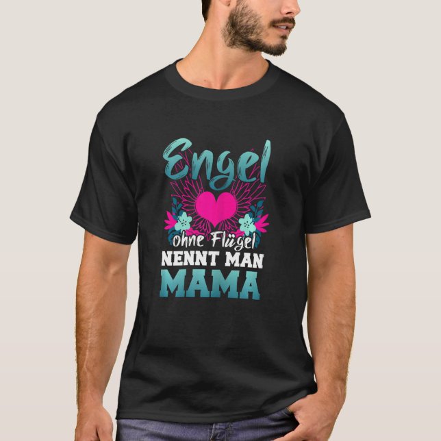 Camiseta Womens Angel Sem Asas Nenent Man Mãe Mãe (Frente)