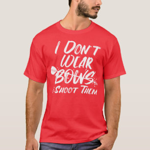 Camiseta Womens Archery Gift Impressão Archer Eu Não Visto