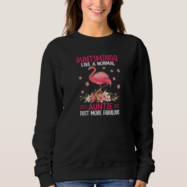 Camiseta Womens Auntimingo Like a Normal Aunt Just More Fab (Frente)