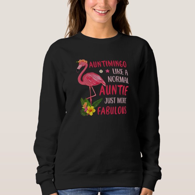 Camiseta Womens Auntimingo Like a Normal Aunt Just More Fab (Frente)