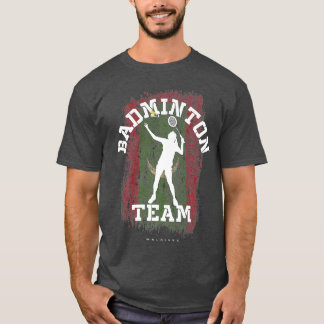 Camiseta Womens Badminton Maldives Jogador de Jogos Líquido