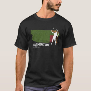 Camiseta Womens Badminton Zambia Net Games Jogador Badminto