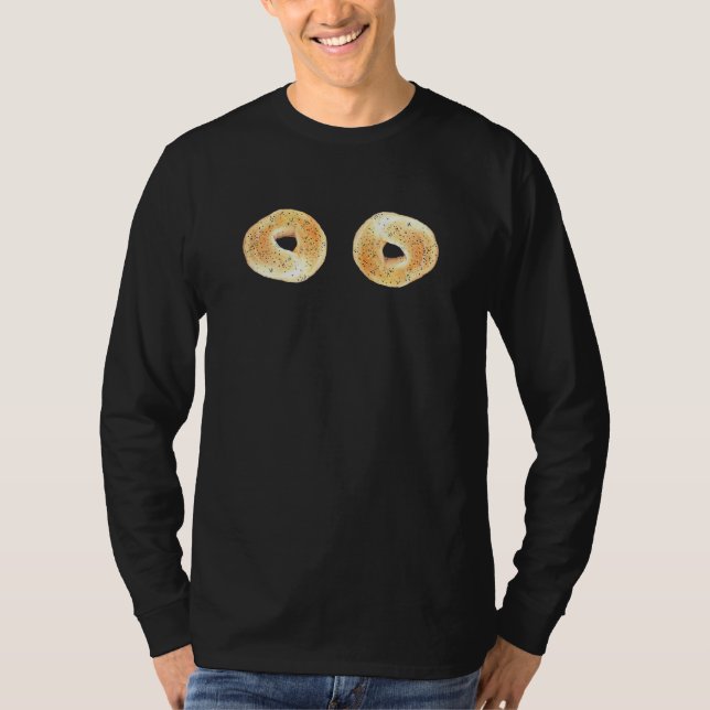 Camiseta Womens Bagels Foodie Bread Comida (Frente)