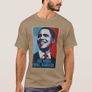 Camiseta Womens Barack Obama We Miss You VNeck