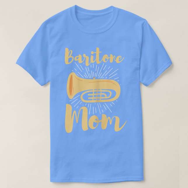 Camiseta Womens BaritoneFunny Baritone Mom Band Mother Bari (Frente do Design)