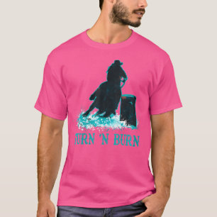 Camiseta Womens Barrel Virar E Burn Barrel Racing Ro