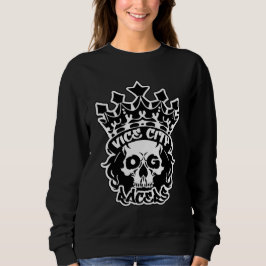 Camiseta Women's Basic Sweatshirt w/ King Skull Logo