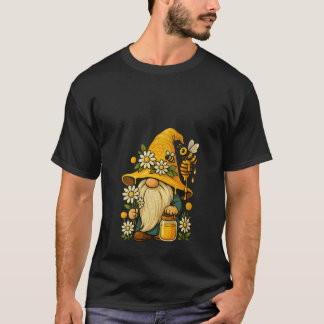 Camiseta Womens Beekeeper Cute Gnome Floral Bee Summer Bota