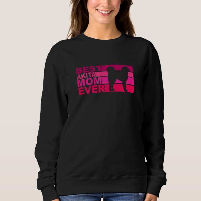 Camiseta Womens Best Akita Inu Mom Ever (Frente)