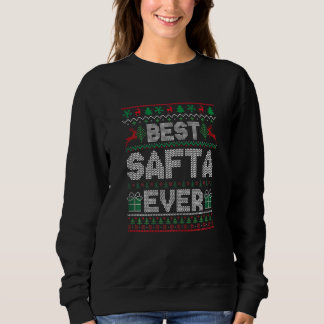 Camiseta Womens Best Safta Ever Christmas Pajamas Matching