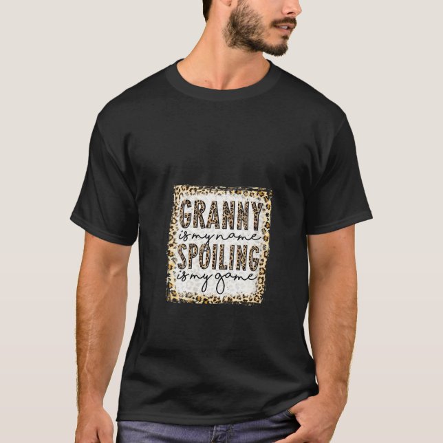 Camiseta Womens Bleached Granny Is My Name Spoiling Is My G (Frente)