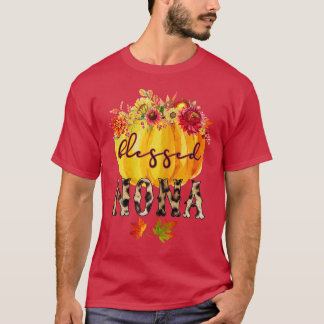 Camiseta Womens Blessed NoNaAutumnGifts for Grandma 