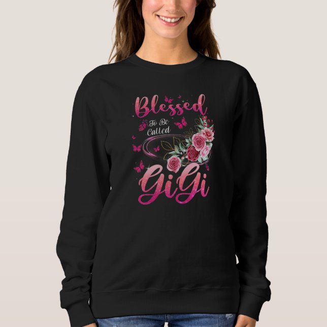 Camiseta Womens Blessed To Be Called Gigi Cute Girls Women  (Frente)