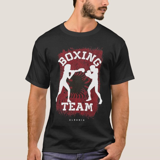 Camiseta Womens Boxing Albania Combat Sports Fighter Boxing (Frente)