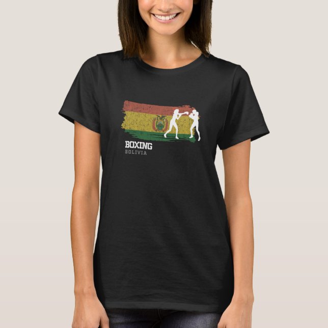 Camiseta Womens Boxing Bolivia Combat Sports Fighter Boxing (Frente)