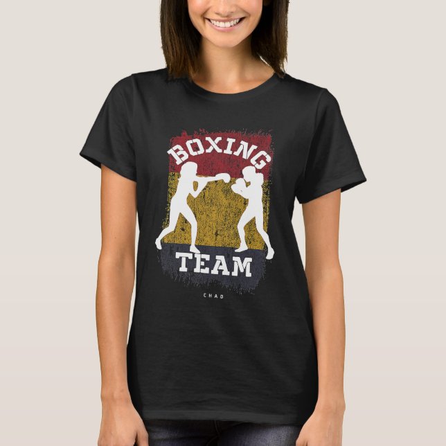Camiseta Womens Boxing Chad Combat Sports Fighter Boxing (Frente)
