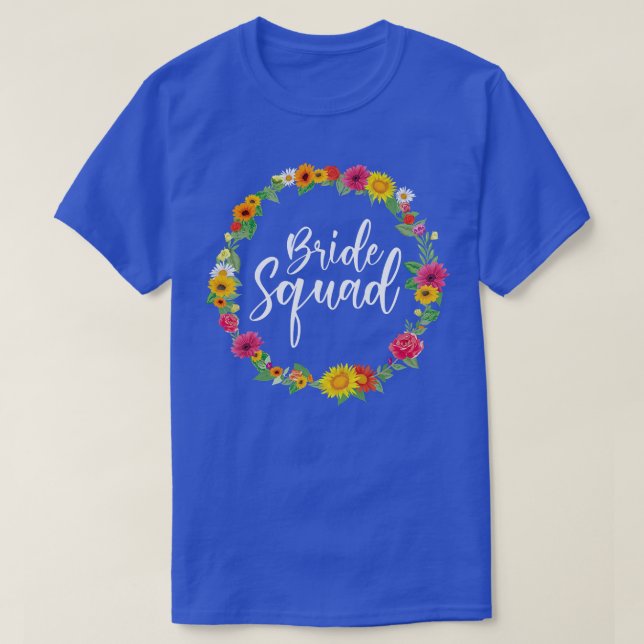 Camiseta Womens Bride Squad Bachelorette Party  (Frente do Design)