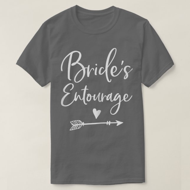 Camiseta Womens Brides Entourage Heart Arrow Graphics  (Frente do Design)