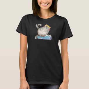 Camiseta Womens Cat Green Yoga