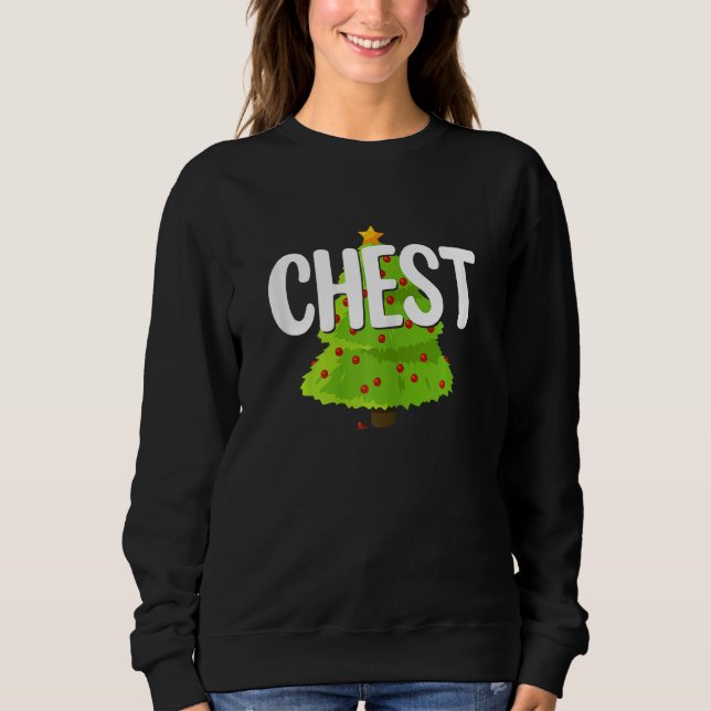 Camiseta Womens Chest Nuts  Chestnuts  Christmas Couples Ch (Frente)