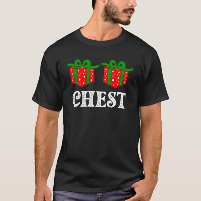 Camiseta Womens Chest Nuts Matching Chestnuts Christmas Cou (Frente)
