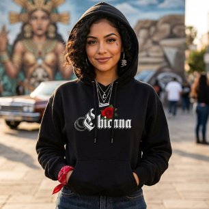 Camiseta Womens Chicana Rosa vermelha