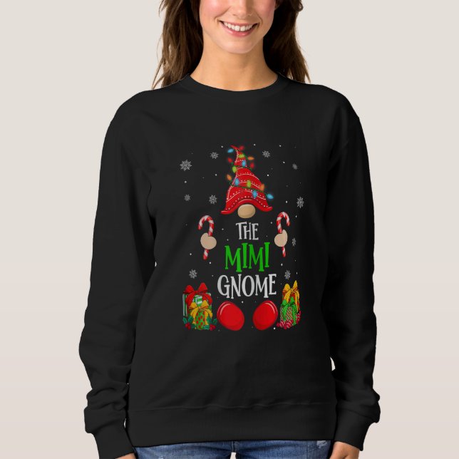 Camiseta Womens Christmas Mimi Gnome Matching Family Xmas T (Frente)
