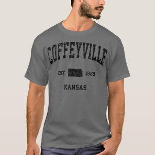 Camiseta Womens Coffeyville Kansas KS Vintage Sports Design