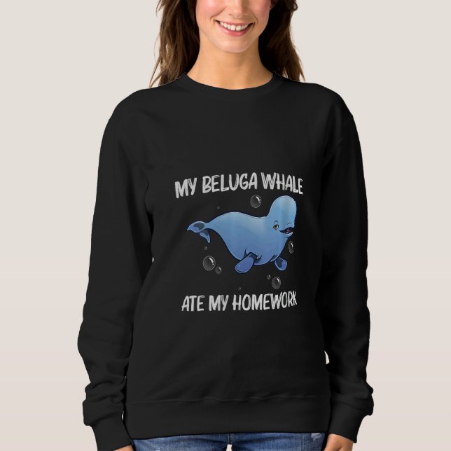 Camiseta Womens Cool Beluga Whale For Kids Boys Orca Whales (Frente)