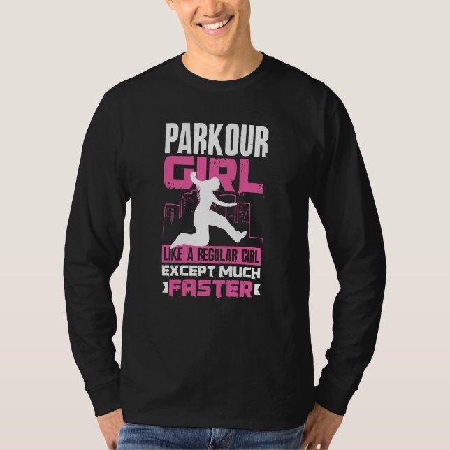Camiseta Womens Cool Parkour Girl Parkour Girl (Frente)