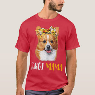 Camiseta Womens Corgi Mama Doie Mãe Cão Corgi Amantes
