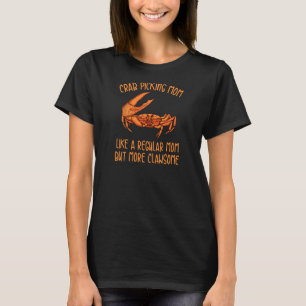 Camiseta Womens Crab Comendo Cotação Para Um Caranguejo Peg