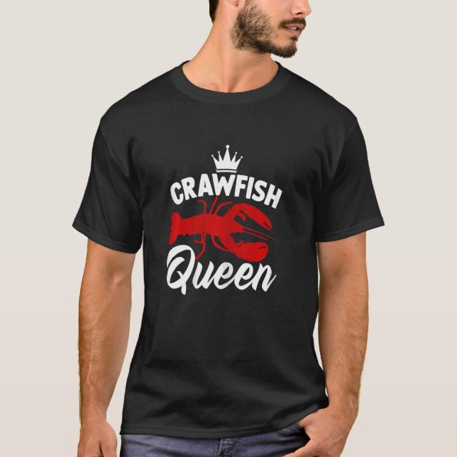 Camiseta Womens Crawdad  Crawfish Queen Crayfish (Frente)