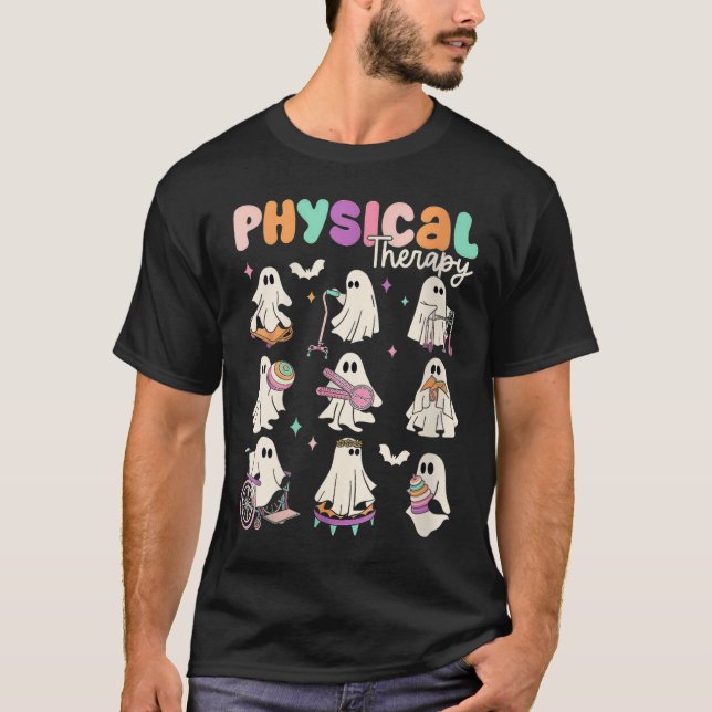 Camiseta Womens Cute Ghost Physical Therapy Pt Physical The (Frente)