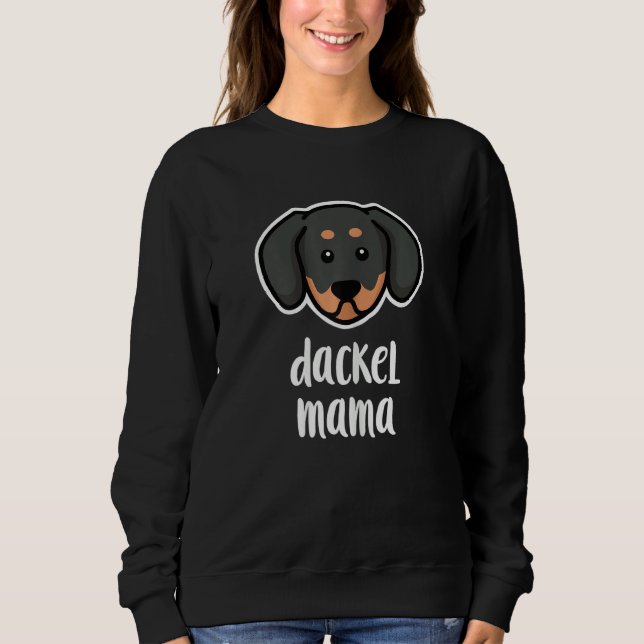 Camiseta Womens Dachshund Mum (Frente)